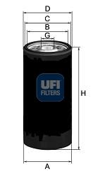 Obrázok Olejový filter UFI  2317800
