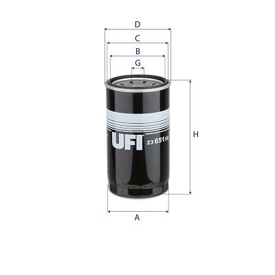 Obrázok Olejový filter UFI  2365100