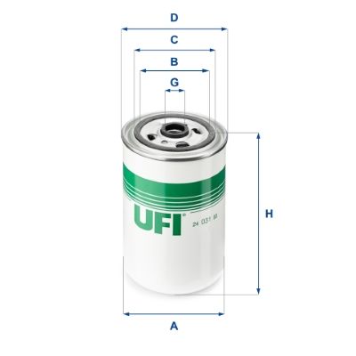 Obrázok Palivový filter UFI  2403100