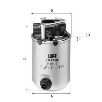 Obrázok Palivový filter UFI  2406101