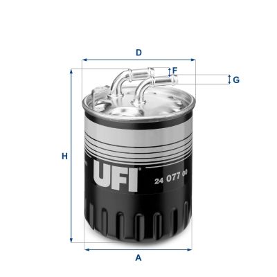 Obrázok Palivový filter UFI  2407700
