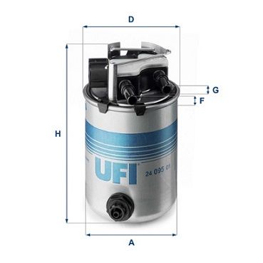 Obrázok Palivový filter UFI  2409501