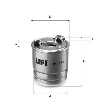 Obrázok Palivový filter UFI  2411100