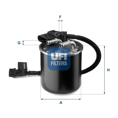 Obrázok Palivový filter UFI  2414900