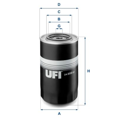 Obrázok Palivový filter UFI  2430800