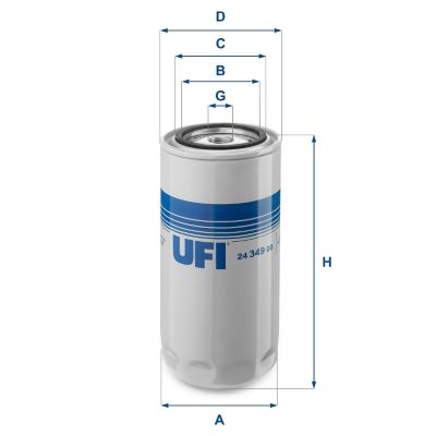Obrázok Palivový filter UFI  2434900