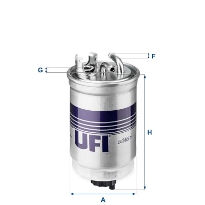 Obrázok Palivový filter UFI  2436501