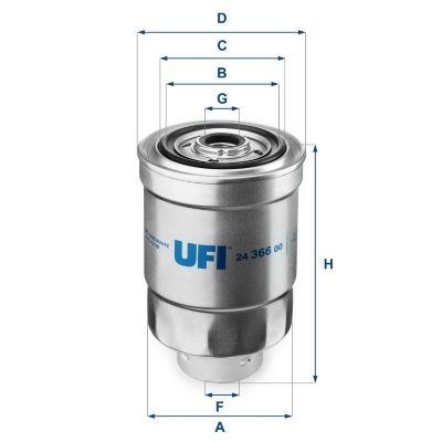 Obrázok Palivový filter UFI  2436600