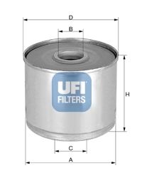 Obrázok Palivový filter UFI  2436900