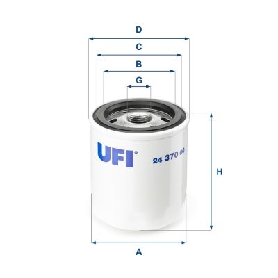 Obrázok Palivový filter UFI  2437000