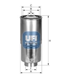 Obrázok Palivový filter UFI  2438000