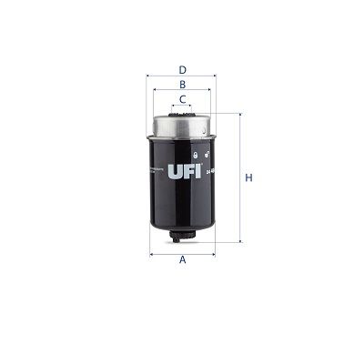 Obrázok Palivový filter UFI  2446400
