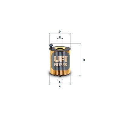 Obrázok Olejový filter UFI  2525300