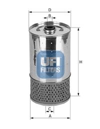 Obrázok Olejový filter UFI  2549901