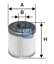 Obrázok Olejový filter UFI  2554700
