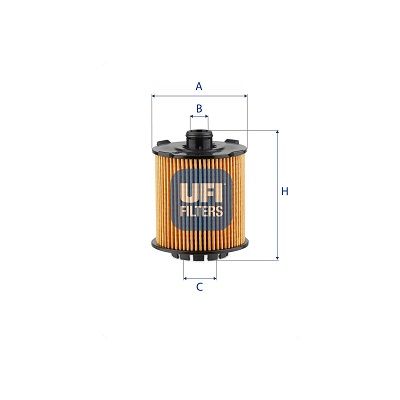 Obrázok Olejový filter UFI  25VCC01