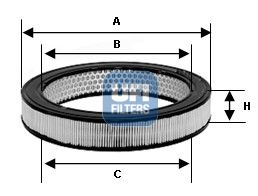Obrázok Vzduchový filter UFI  3097801
