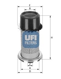 Obrázok Vzduchový filter UFI  2714700