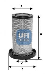Obrázok Vzduchový filter UFI  2717500