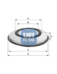 Obrázok Vzduchový filter UFI  2720000