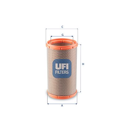 Obrázok Vzduchový filter UFI  27F5100