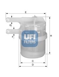 Obrázok Palivový filter UFI  3102000