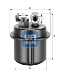 Obrázok Palivový filter UFI  3153500