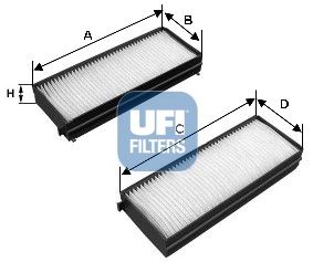 Obrázok Filter vnútorného priestoru UFI  5312100