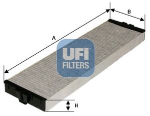 Obrázok Filter vnútorného priestoru UFI  5415700