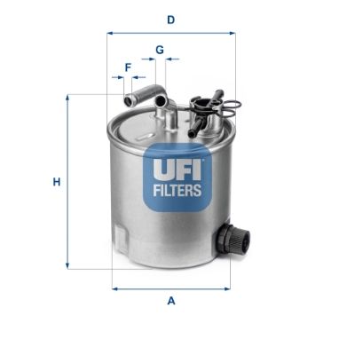 Obrázok Palivový filter UFI  5539400