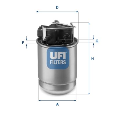 Obrázok Palivový filter UFI  5551700