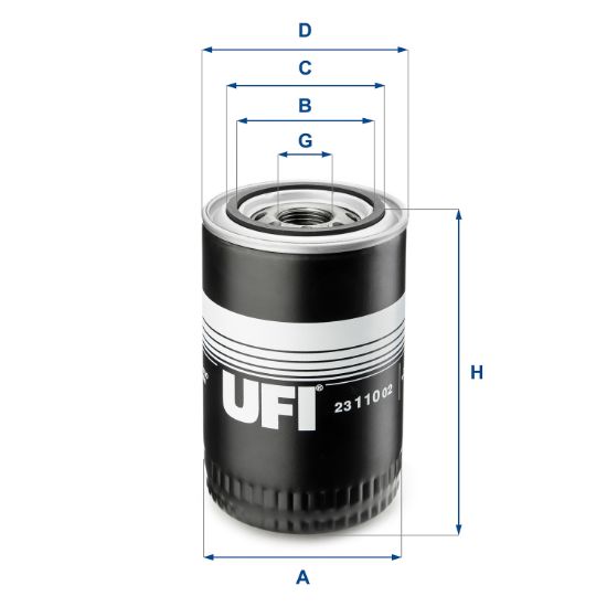 Obrázok Olejový filter UFI  2311002