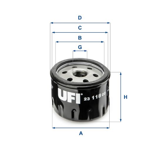 Obrázok Olejový filter UFI  2311800