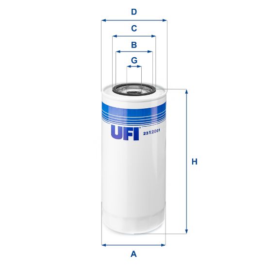 Obrázok Olejový filter UFI  2312001