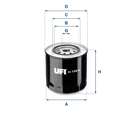 Obrázok Olejový filter UFI  2312400