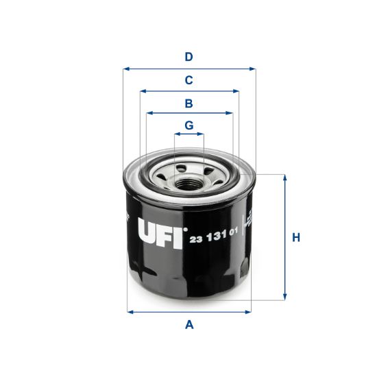 Obrázok Olejový filter UFI  2313101