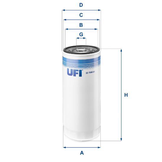 Obrázok Olejový filter UFI  2314401