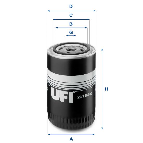 Obrázok Olejový filter UFI  2316400
