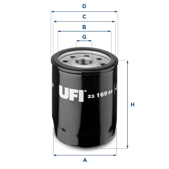 Obrázok Olejový filter UFI  2316900