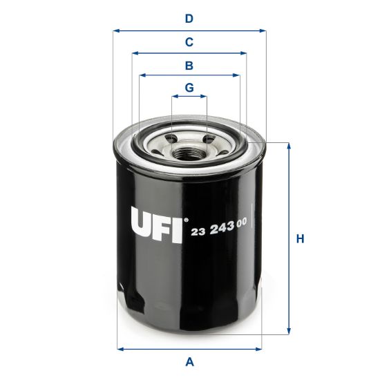Obrázok Olejový filter UFI  2324300