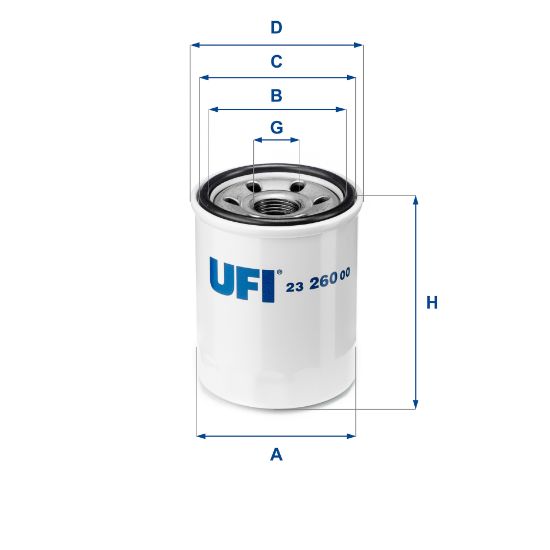 Obrázok Olejový filter UFI  2326000