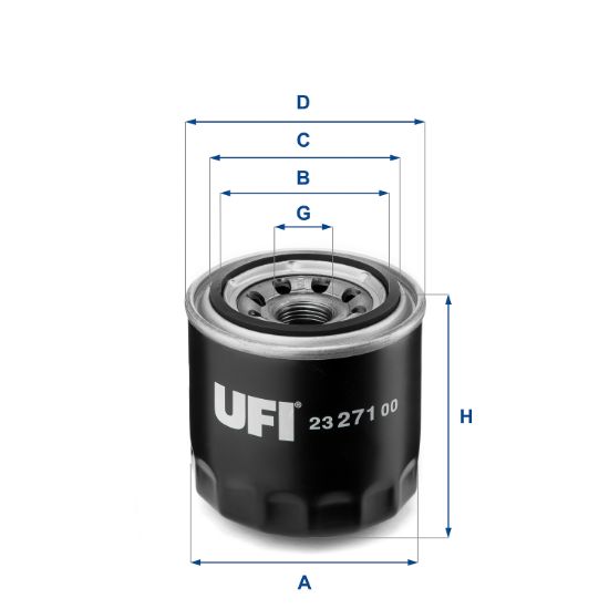 Obrázok Olejový filter UFI  2327100