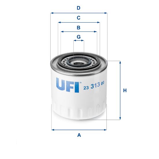 Obrázok Olejový filter UFI  2331300