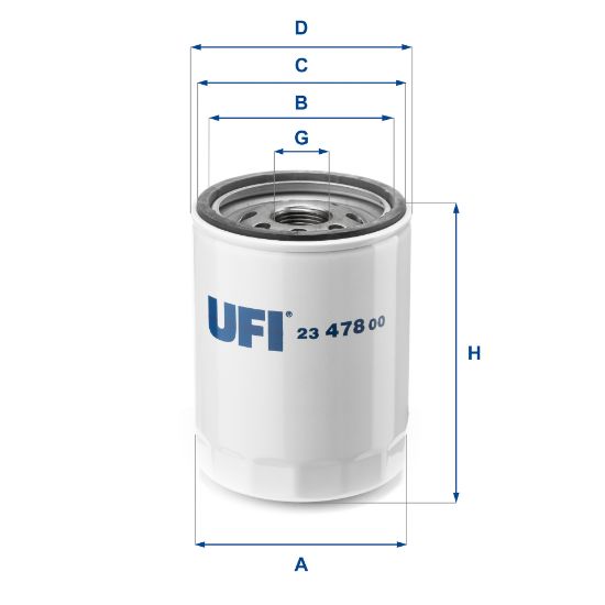 Obrázok Olejový filter UFI  2347800