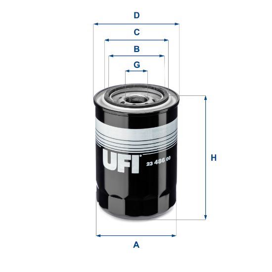 Obrázok Olejový filter UFI  2348600
