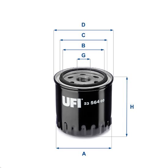 Obrázok Olejový filter UFI  2356400