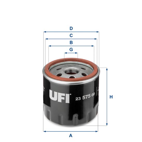Obrázok Olejový filter UFI  2357500