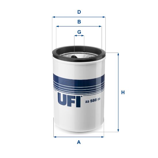 Obrázok Olejový filter UFI  2358800