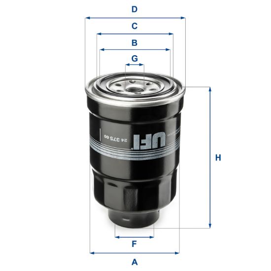 Obrázok Palivový filter UFI  2437500
