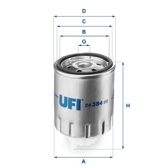 Obrázok Palivový filter UFI  2438400
